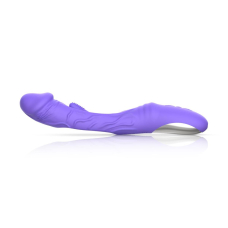 Вибратор для точки G - Good Vibes Only Flax Vibrating Dildo with G-Spot, фиолетового цвета