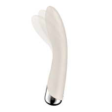 Вібратор для точки G з обертанням стовбура – Satisfyer Spinning Vibe 1 Beige – 2 мотори