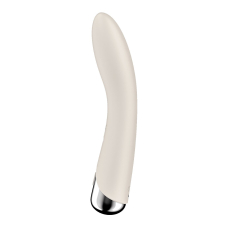 Вібратор для точки G з обертанням стовбура – Satisfyer Spinning Vibe 1 Beige – 2 мотори