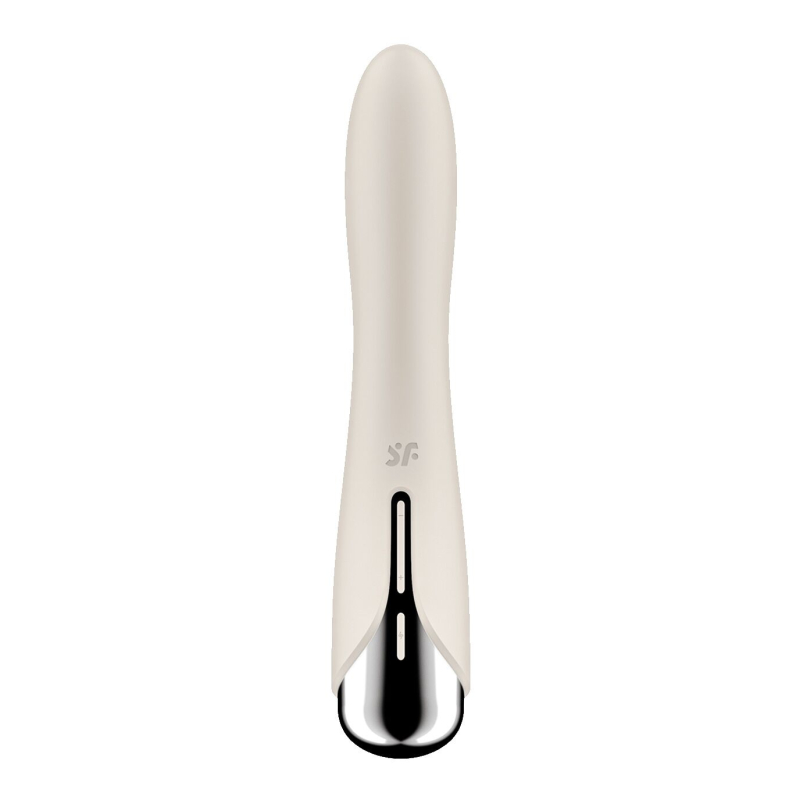 Вібратор для точки G з обертанням стовбура – Satisfyer Spinning Vibe 1 Beige – 2 мотори