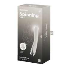 Вібратор для точки G з обертанням стовбура – Satisfyer Spinning Vibe 1 Beige – 2 мотори