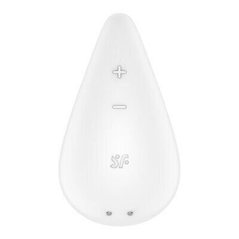 Вібратор для зовнішньої стимуляції – Satisfyer Dew Drop White – 2 мотори, 12 режимів, точковий вплив