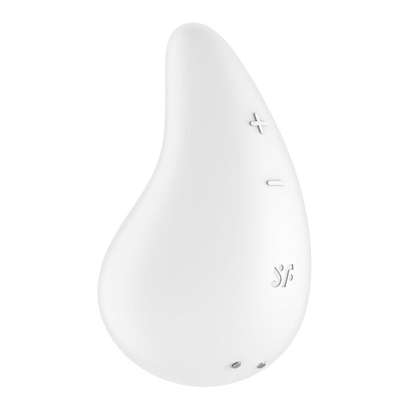 Вібратор для зовнішньої стимуляції – Satisfyer Dew Drop White – 2 мотори, 12 режимів, точковий вплив