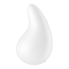 Вібратор для зовнішньої стимуляції – Satisfyer Dew Drop White – 2 мотори, 12 режимів, точковий вплив