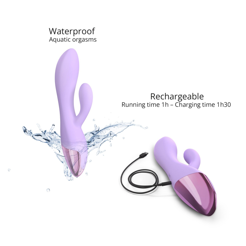 Вибратор-кролик – Love To Love FUNKY BUNNY Viva Mauve – 3 интенсивности, 7 ритмических рисунков, 2 мотора