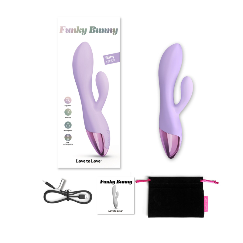 Вибратор-кролик – Love To Love FUNKY BUNNY Viva Mauve – 3 интенсивности, 7 ритмических рисунков, 2 мотора