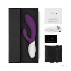 Вібратор-кролик з хвилястим рухом стовбура – LELO Ina Wave 2 Plum – 12 режимів стимуляції