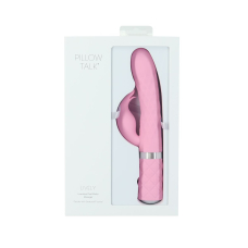 Вібратор-кролик з обертами та вібрацією – Pillow Talk Lively Pink – кристал Swarovski, подвійний мотор