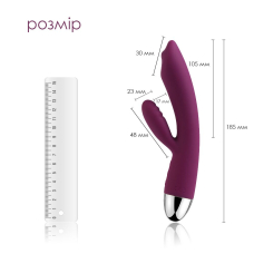 Вібратор-кролик з перлинною стимуляцією точки G – Svakom Trysta Violet – 7 режимів вібрації, 2 швидкості руху кульки