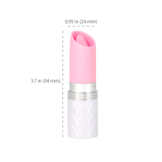 Вибратор-помада с язычком – Pillow Talk Lusty Pink – высококачественный силикон