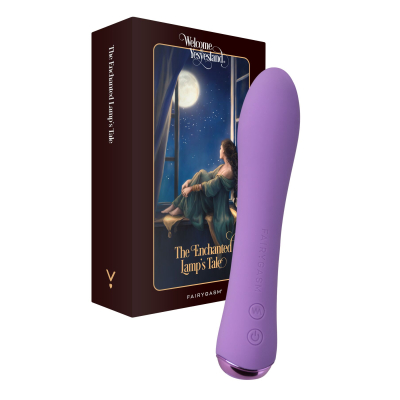 Вибратор с подогревом – FairyGasm WowGenie Violet – нагрев до 42 °C, 9 режимов вибрации