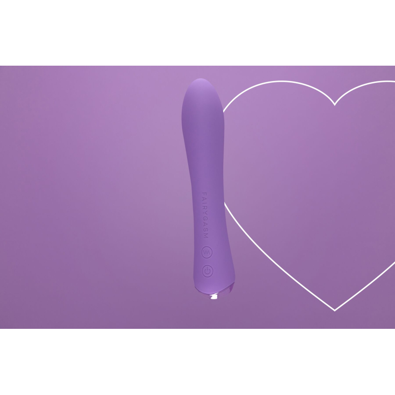 Вібратор з підігрівом – FairyGasm WowGenie Violet – нагрів до 42 °C, 9 режимів вібрації