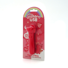 Віброкуля-єдиноріжка для клітора - Unihorn USB Bullet Cupid's Beau, червона, 10 режимів