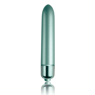 Віброкуля Rocks Off RO-90mm Touch of Velvet Aqua Lily – 10 режимів вібрації, на батарейці