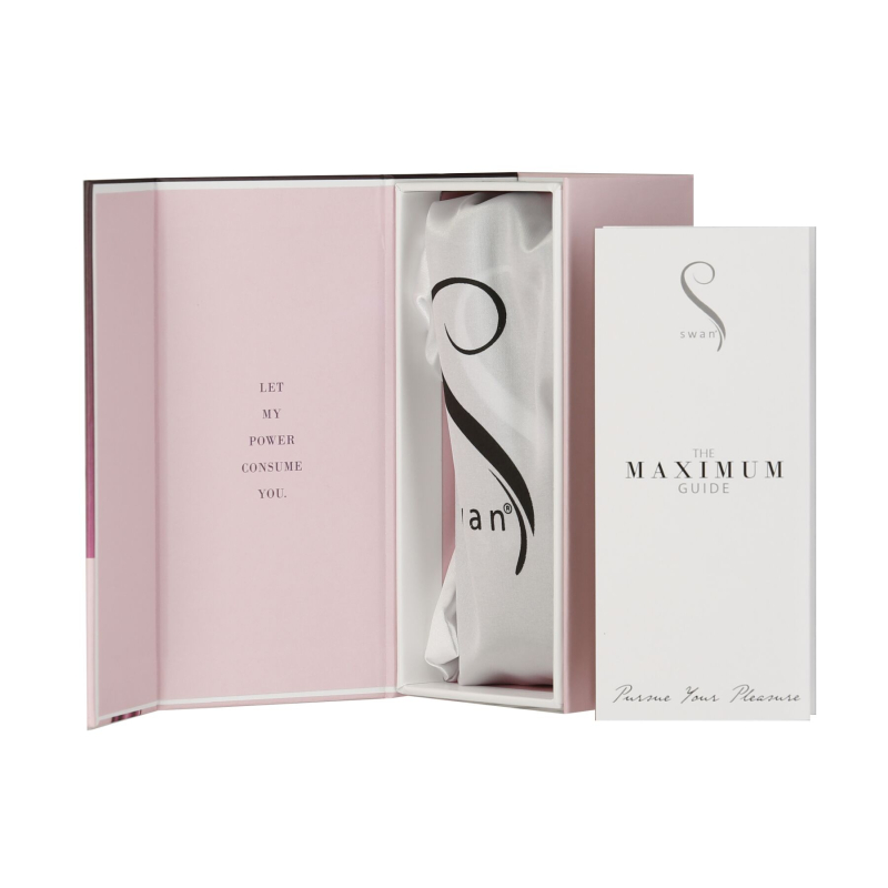 Віброкуля – Swan Maximum + Comfy Cuff Pink – 1 віброрежим із плавним регулюванням інтенсивності