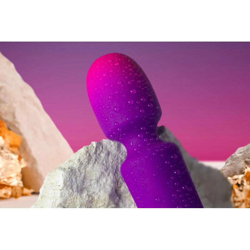 Вибромассажер-микрофон - Rocks Off Glo Girl Wand, фиолетового цвета