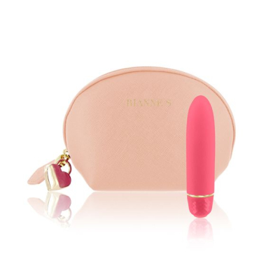 Вибропуля – RIANNE S Classique Vibe – 7 режимов, чехол-косметичка Coral