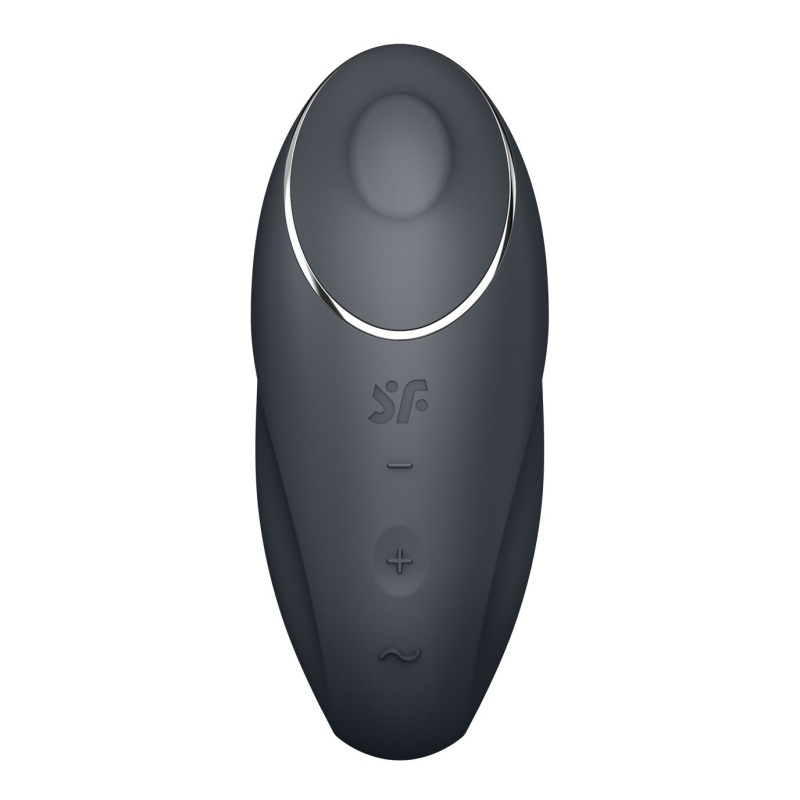 Вибростимулятор-пульсатор – Satisfyer Tap & Climax 1 Grey – 11 виброрежимов + пульсации