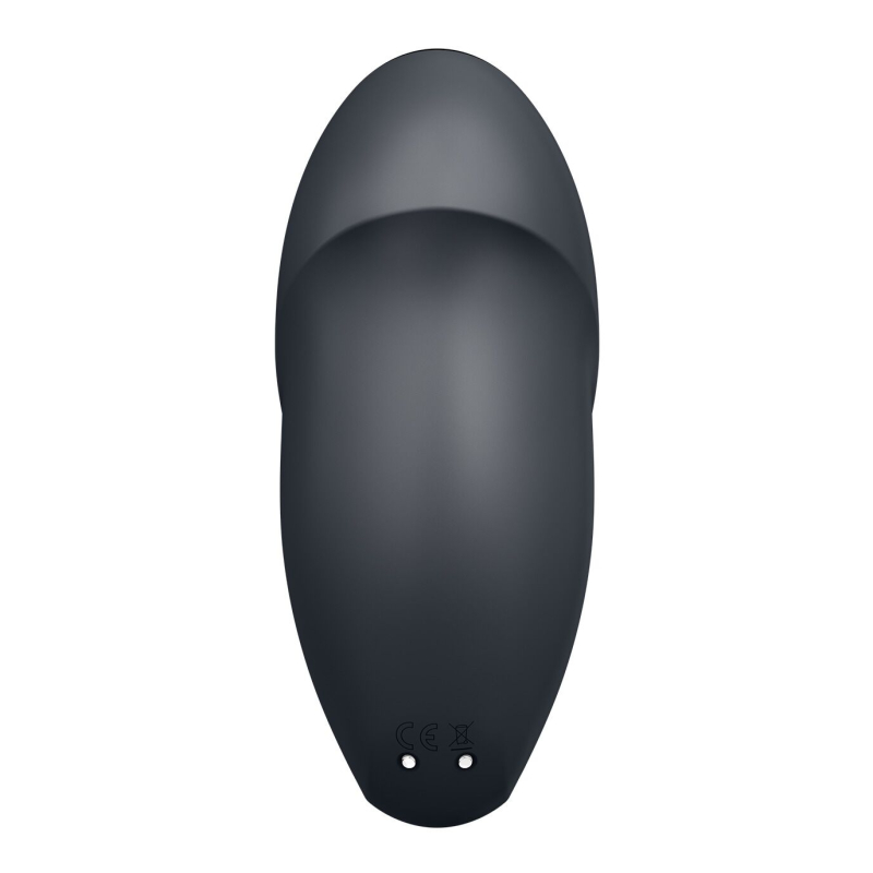 Вибростимулятор-пульсатор – Satisfyer Tap & Climax 1 Grey – 11 виброрежимов + пульсации