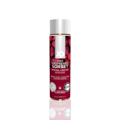 Змазка на водній основі JO H2O – Raspberry Sorbet (120 мл) без цукру, рослинний гліцерин