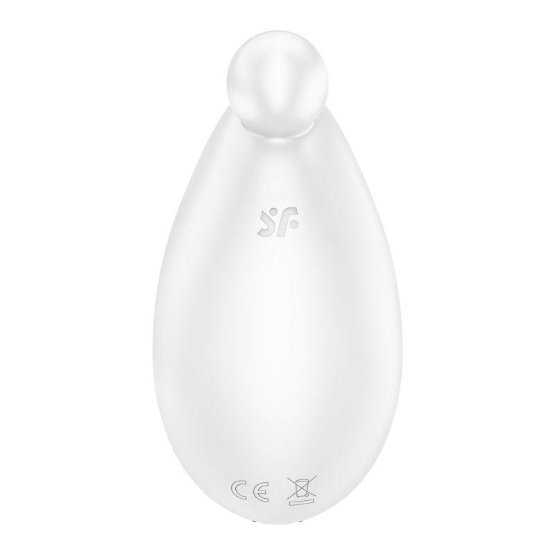 Внешний стимулятор – Satisfyer Spot On 2 White – гибкий отросток, 12 уникальных режимов