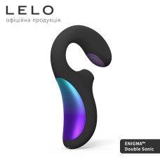 Кліторально-вагінальний звуковий стимулятор LELO Enigma Double Sonic Black