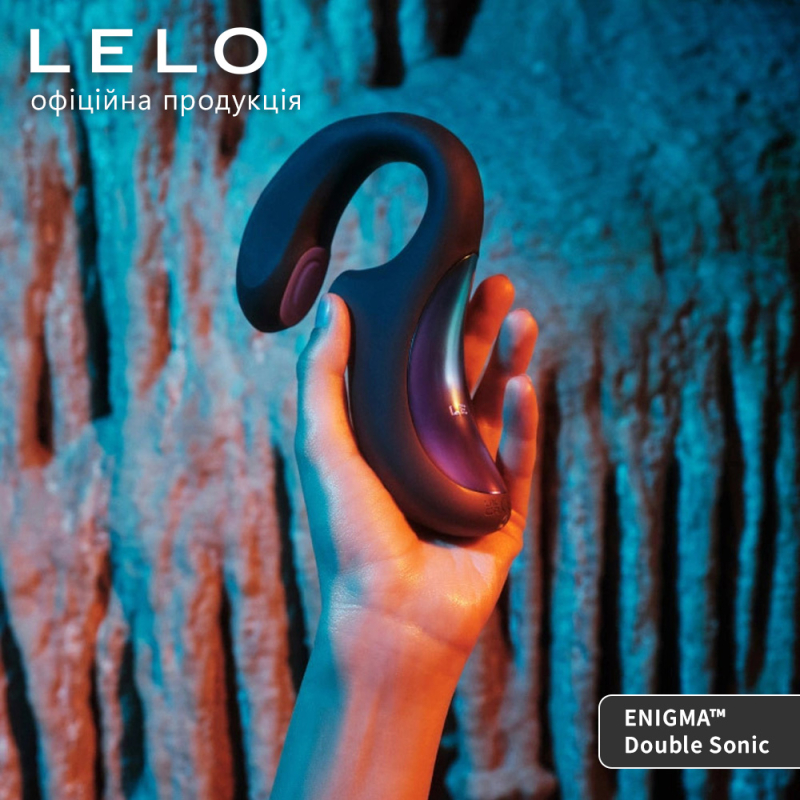 Кліторально-вагінальний звуковий стимулятор LELO Enigma Double Sonic Black