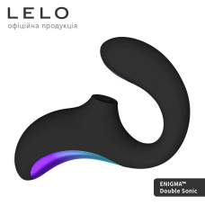 Кліторально-вагінальний звуковий стимулятор LELO Enigma Double Sonic Black