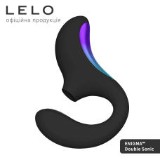 Кліторально-вагінальний звуковий стимулятор LELO Enigma Double Sonic Black