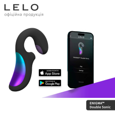 Кліторально-вагінальний звуковий стимулятор LELO Enigma Double Sonic Black