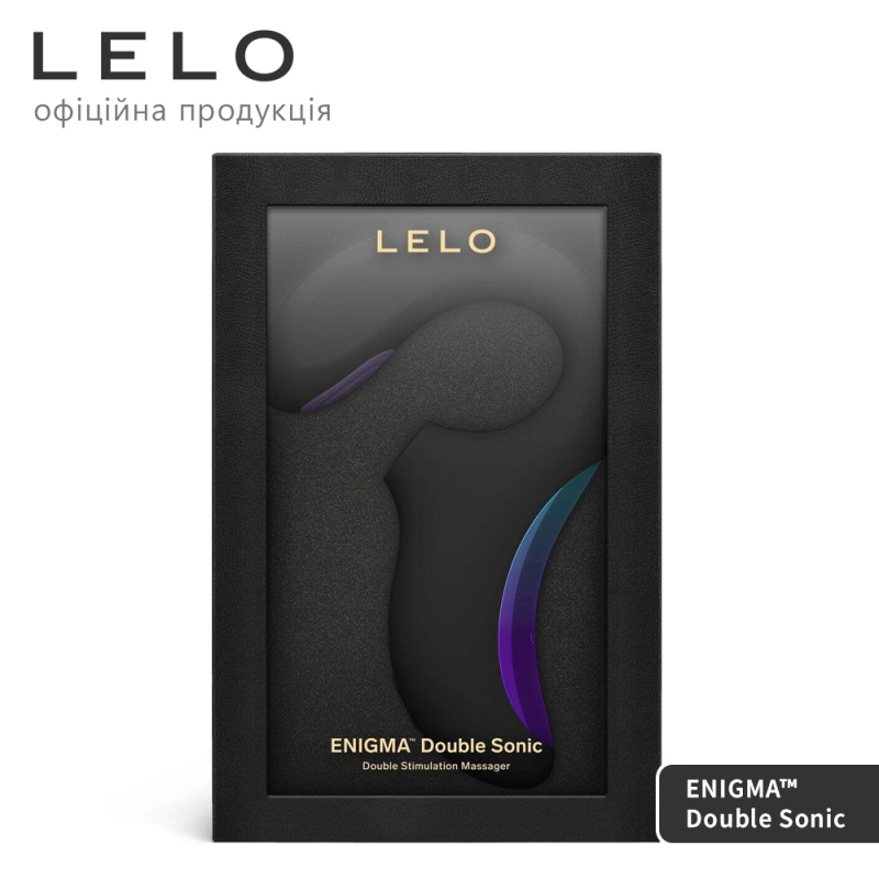 Кліторально-вагінальний звуковий стимулятор LELO Enigma Double Sonic Black