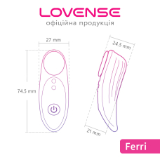 Смарт вібратор у трусики Lovense Ferri – магнітне кріплення, дистанційне керування на відстані з телефона