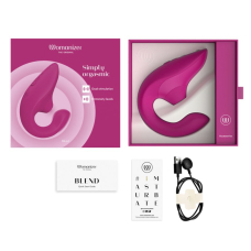 Womanizer Blend Vibrant Pink – Подвійний вакуумний стимулятор з вібрацією