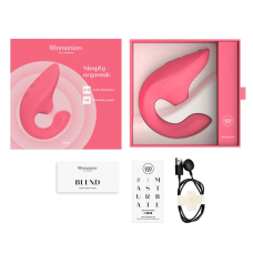 Womanizer Blend Vibrant Rose – Подвійний вакуумний стимулятор з вібрацією