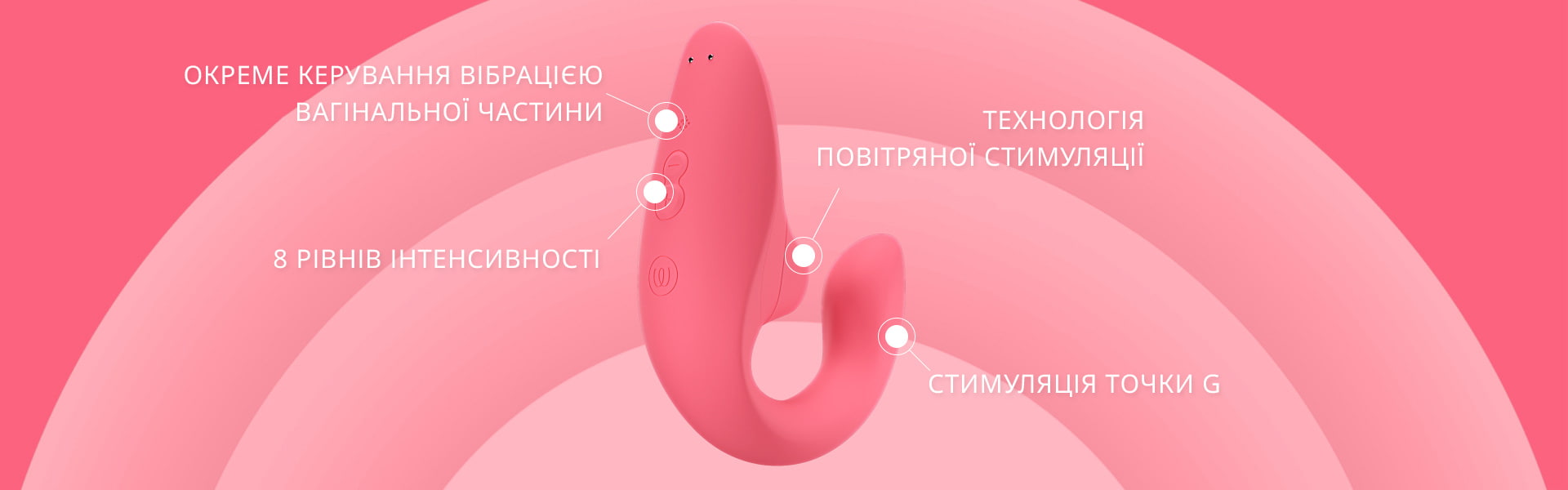 Подвійна насолода від Womanizer Blend Vibrant Rose