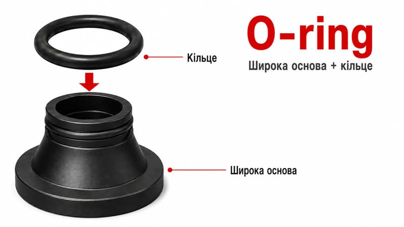 O-ring – самый универсальный тип крепления дилдо для страпонов