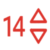 14 рівнів інтенсивності